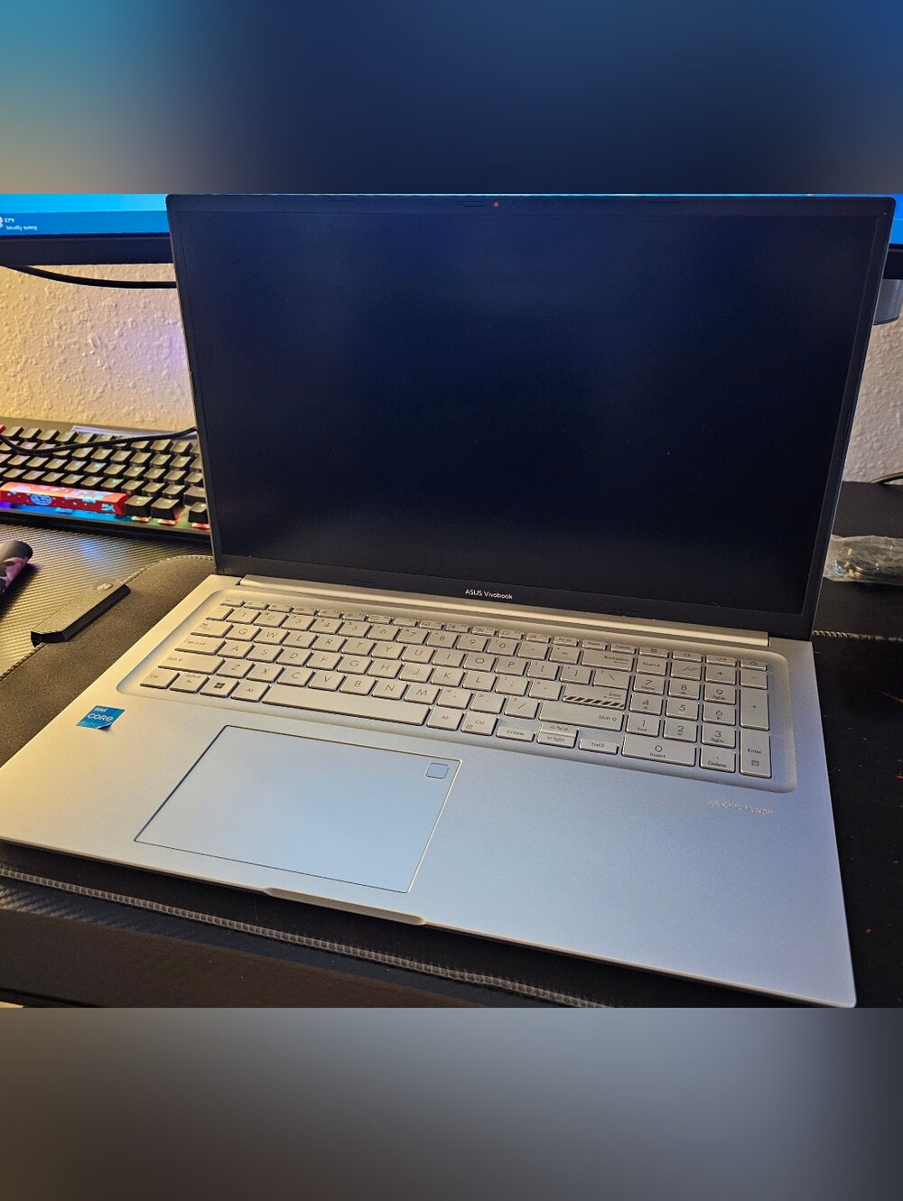 ASUS VivoBook Silver Laptop with Numeric Keypad